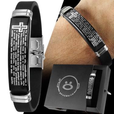 Imagem de Pulseira Oração Pai Nosso Masculino Original Casual Caixa - Orizom, Pr