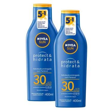 Imagem de Kit 2 Protetor Solar Nivea Sun Protect & Hidrata FPS 30 Loção 400ml