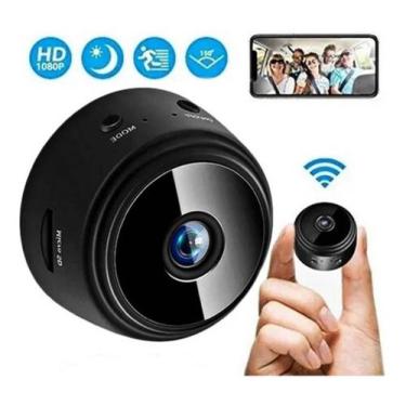 Imagem de Mini Câmera De Segurança Ip Wifi Ultra Hd Filma Grava S/ FIO - SHOPPIN