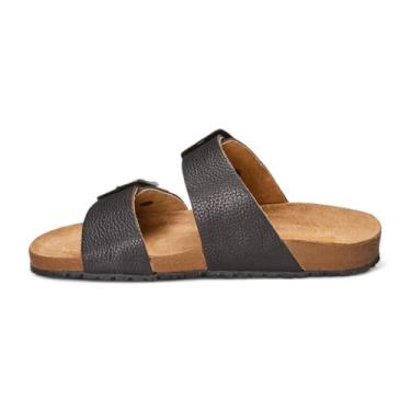 Imagem de Sandalia Papete Em Couro Masculino Unissex - Hillsshoes, 33, Preto