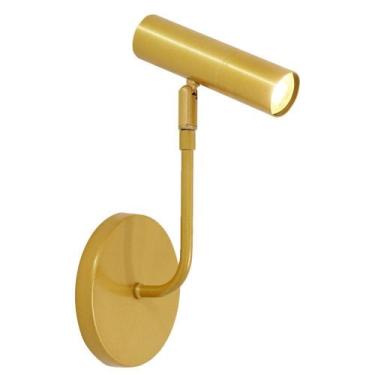 Imagem de Arandela Parede Luminária Spot Articulado Leitura Dourado - Single Lig