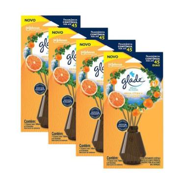 Imagem de Kit 4 Difusor de Aromas Glade Brisa Cítrica de Verão 100ml cada