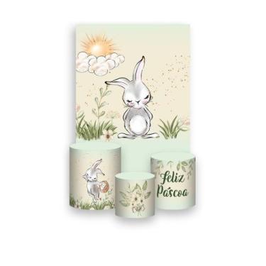 Imagem de Painel De Festa Vertical 1,50 x 2,20 + Trio De Capas Cilindro - Coelin
