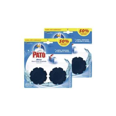 Imagem de Kit 2 Desodorizador Sanitário Pato Caixa Acoplada Marine 4 Unidades 40