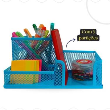 Imagem de Kit Organizador Porta Canetas Porta Treco com 3 Partes para Escritório