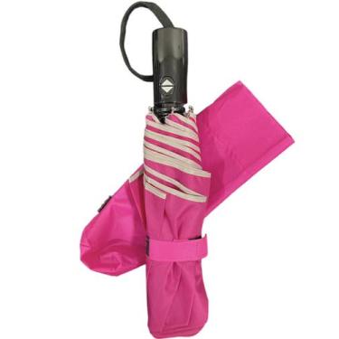 Imagem de  Guarda Chuva Voyagem Abre E Fecha Automático Fibra Rosa