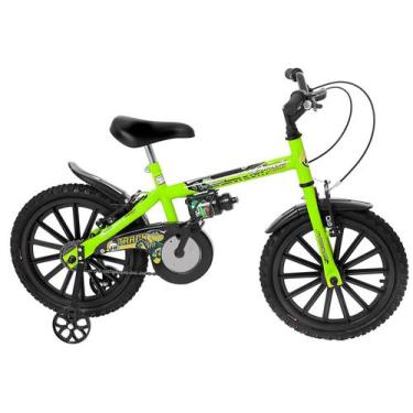 Imagem de Bicicleta Infantil Aro 16 Track & Bikes Dino Neon Freio V-Brake, 16", 