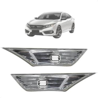 Imagem de Par Lanterna Pisca Lateral Paralama Honda Civic 2017 2018 2019 2020 20