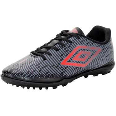 Imagem de Chuteira masculina society fast umbro - u01fb048, Preto, Cinza, 41