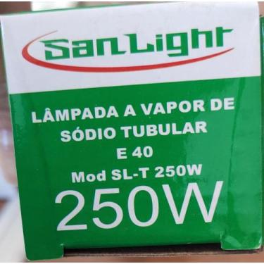 Imagem de kit com 5 Lâmpadas Vapor de Sódio Tubular 250w E40 SANLIGHT