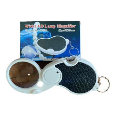 Imagem de Mini lupa chaveiro de mão com luz de LED p/relojoeiro joalheiro - Raff