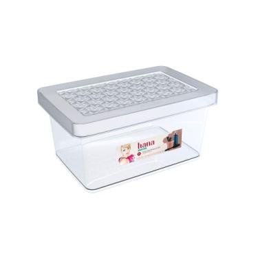 Imagem de Organizador Plástico Multiuso Alto Cristal 8,5L Hana Ordene