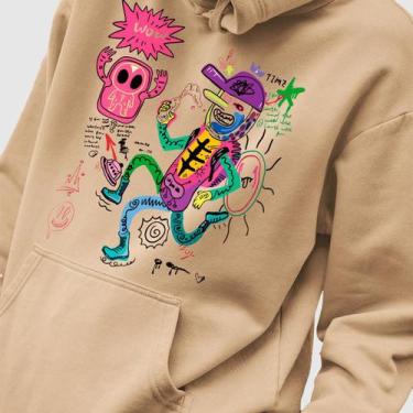 Imagem de Blusa Moletom Genuine Grit Masculina Estampada Algodão 30.1 Crazy Man,