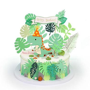 Imagem de Mivofun 11PCS Cute Dinosaur Cake Toppers, Cute Zoo Birthday Cake Inserts Decoration for Kids Baby Children Boys Girls Birthday Party Supplies