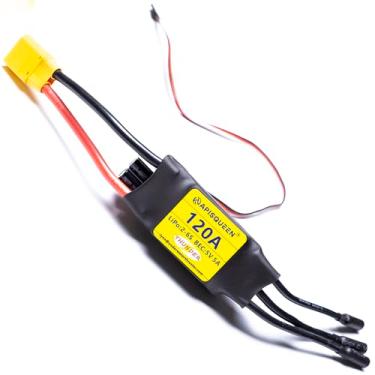 Imagem de ApisQueen 120A ESC 2-6S LiPo Brushless Electronic Speed Controller with BEC XT90 & 5.0mm Plug for RC Airplane Drone Model