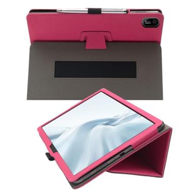 Imagem de Capa para tablet Acer Iconia Tab P10 de 10,4 polegadas, P10-11-K5P5, P10-11-K68D, capa de couro PU, dobrável, fecho magnético hibernar/despertar, capa inteligente e alça de mão para Acer Iconia Tab