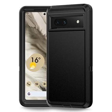 Imagem de Anloes Capa para celular Google Pixel 7a 5G, Pixel 7a, resistente, à prova de choque, à prova de poeira, resistente, protetora, 3 em 1, para Google 7a, preta