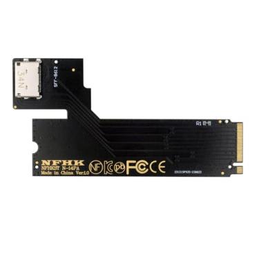 Imagem de Xiwai PCI-E 4.0 4X NVMe M.2 M-Key macho para Oculink SFF-8612 SFF-8611 Adaptador host para ThinkBook 14+ SSD 2022 2023 e placa gráfica externa