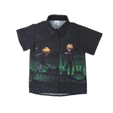 Imagem de Camisa Cat noir Infantil e Juvenil Festa - Atelie Iza Rocha, 4