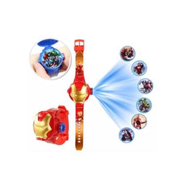 Imagem de Relógio Infantil Digital Projetor Sonic Hulk Patrulha Canina Minnie - 