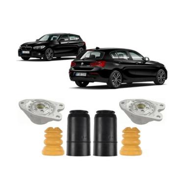 Imagem de 2 Coxim + Batente Coifa Traseiro Bmw 120i 2017 2018 2019 - QualyKits