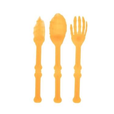 Imagem de Kit Talher Colher Faca Garfo Horripilante Halloween - Extra Festas, La
