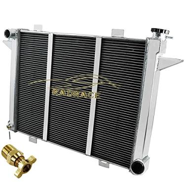 Imagem de RadRace Radiador de alumínio de 4 fileiras para Dodge D250 350 W250 350 350 350 Ramcharger Diesel Cummins Radiador 91 92 93 Radiadores 5,9L Crossflow MT Radiadores