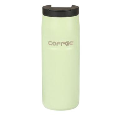 Imagem de Xícara de café isolada a vácuo de aço inoxidável 304 de 550 ml – boca larga, design à prova de vazamento para bebidas quentes e frias, ideal para casa, escritório e viagens (verde)