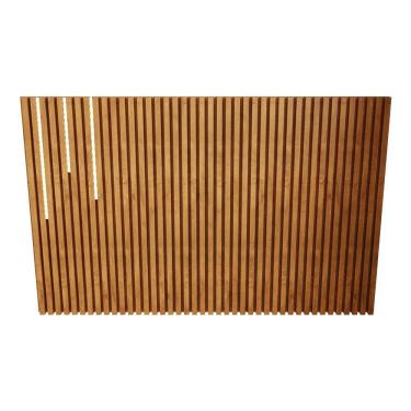 Imagem de Cabeceira Para Cama Solteiro Ripada Quarto Manila com Led