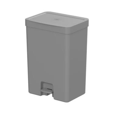 Imagem de Lixeira Trium Cinza 30L - Ou