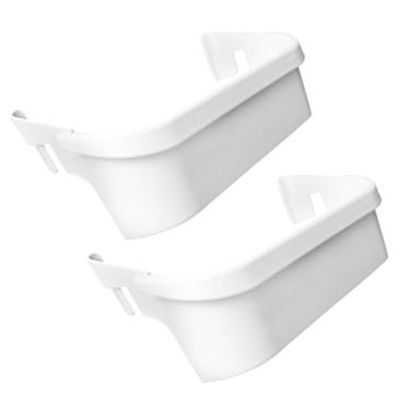 Imagem de 2 PACOTES ATUALIZADOS 240351601 Compartimento de porta de congelador de geladeira compatível com Frigidaire Kenmore prateleira de porta substituir 240351600, 240351607