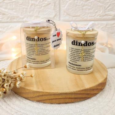 Imagem de presente dinda VELA AROMATICA 70G CAIXA COM LAÇ CERA COCO AT - Bia art