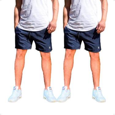 Imagem de Kit 2 Short Tactel Masculino Bermuda Praia Academia Treino Futebol - B