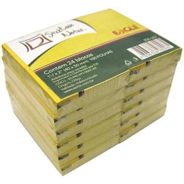 Imagem de Bloco Adesivo 75X75MMM 100FL Amarelo Eagle