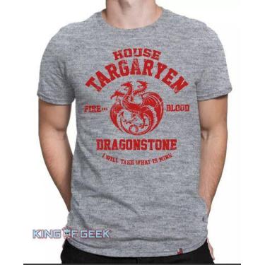 Imagem de Camiseta Game Of Thrones House Targaryen Camisa Série Stark - KING OF 