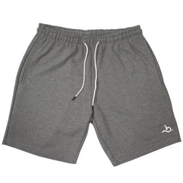 Imagem de Bermuda Masculina Moletom Shorts Moletinho Bueno Store Cinza, Cinza, G