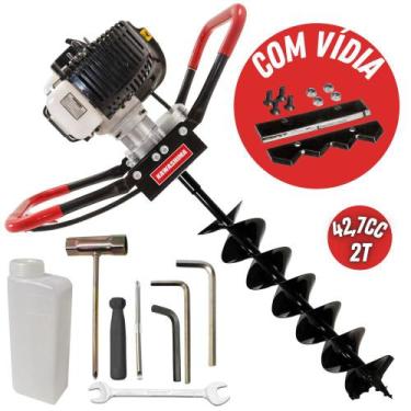 Imagem de Perfurador de Solo Kawashima ED43EBD 2 Tempos 43cc Com Broca 80x15cm D