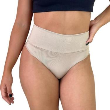 Imagem de Kit 3 Calcinha Fitness Cós Alto FIO Dental Duplo Modeladora - VIÉRE, M