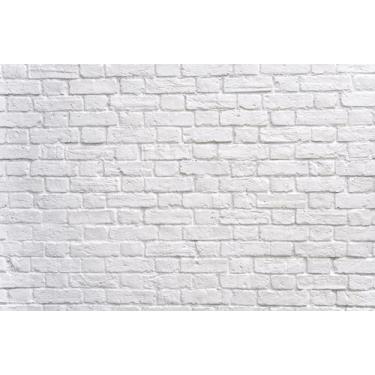 Imagem de PAPEL DE PAREDE DECORATIVO TIJOLINHO BRANCO (folha de 300x90 cm)  - AT