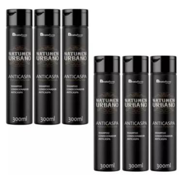 Imagem de Shampoo Condicionador Anticaspa 4x1 Natumen 300ml Natuflores Kit 6und