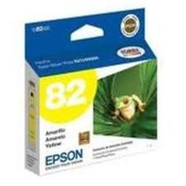 Imagem de Cartucho De Tinta Epson To82 Yellow T082420 Br R270 R290 Rx590 Rx390 T50 Tx720