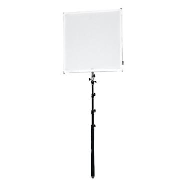 Imagem de Pro Studio Solutions 75 cm x 75 cm Boom Sun Scrim - Kit de difusão de armação dobrável e refletor prata/branco com alça e bolsa de transporte