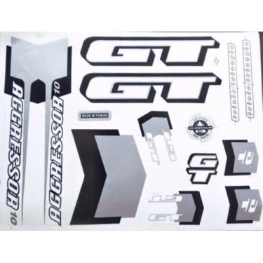 Imagem de Adesivos Colante Bikes GT AGRESSOR 1,0 PRATA - Amazonas, Prata