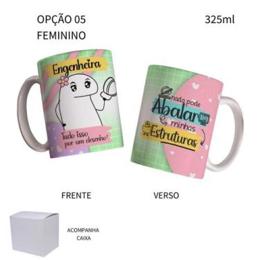 Imagem de Caneca 325ml Flork Engenharia Civil Engenheiro Engenheira - LARANJA E 