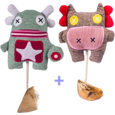 Imagem de Brinquedo pelúcias Pet com apito e mordedor casco bovino HV - MADOG