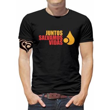 Imagem de Camiseta Maio Amarelo PLUS SIZE Masculina Juntos Salvamos - Alemark, D