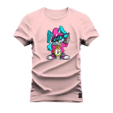 Imagem de Camiseta Plus Size 30.1 Estampada Digital Coelhos - Nexstar, Rosa, G4