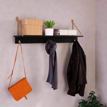 Imagem de Cabideiro de Parede Organizador Com 3 Ganchos Metálicos - Artesano SE,