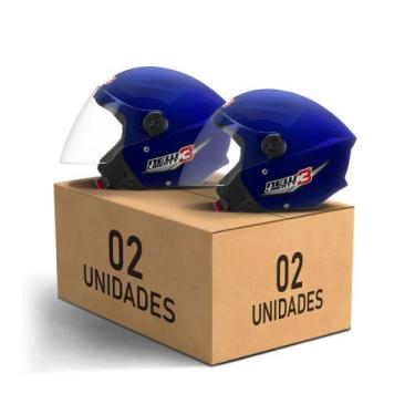 Imagem de Kit 2 Capacetes New Liberty 3 Abertos Pro Tork Moto Masculino Feminino