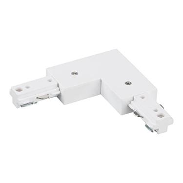 Imagem de LEONLITE Conector H Track L, Kit de Iluminação de Circuito Único Tipo H, 3 Fios E 1 Trilho, Listado Pela Ul, Material Retardante de Chamas, para Sistema de Trilho H, Branco